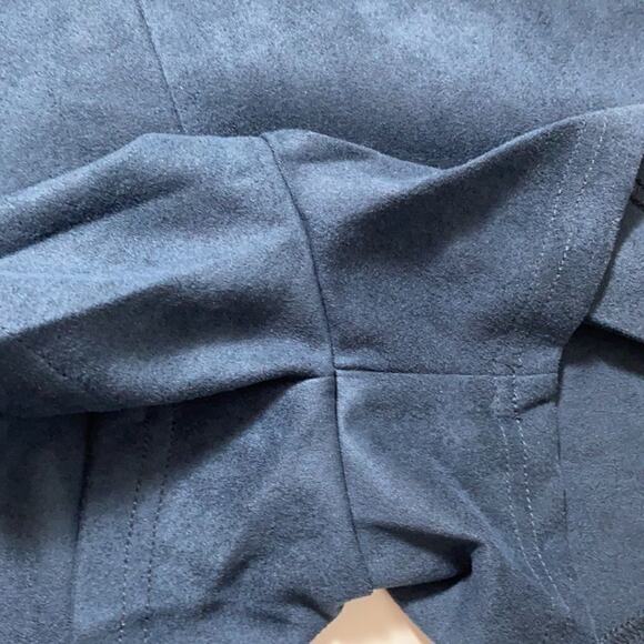 NWT MINKPINK Medina Suede Playsuit S Blue - Picture 12 of 15